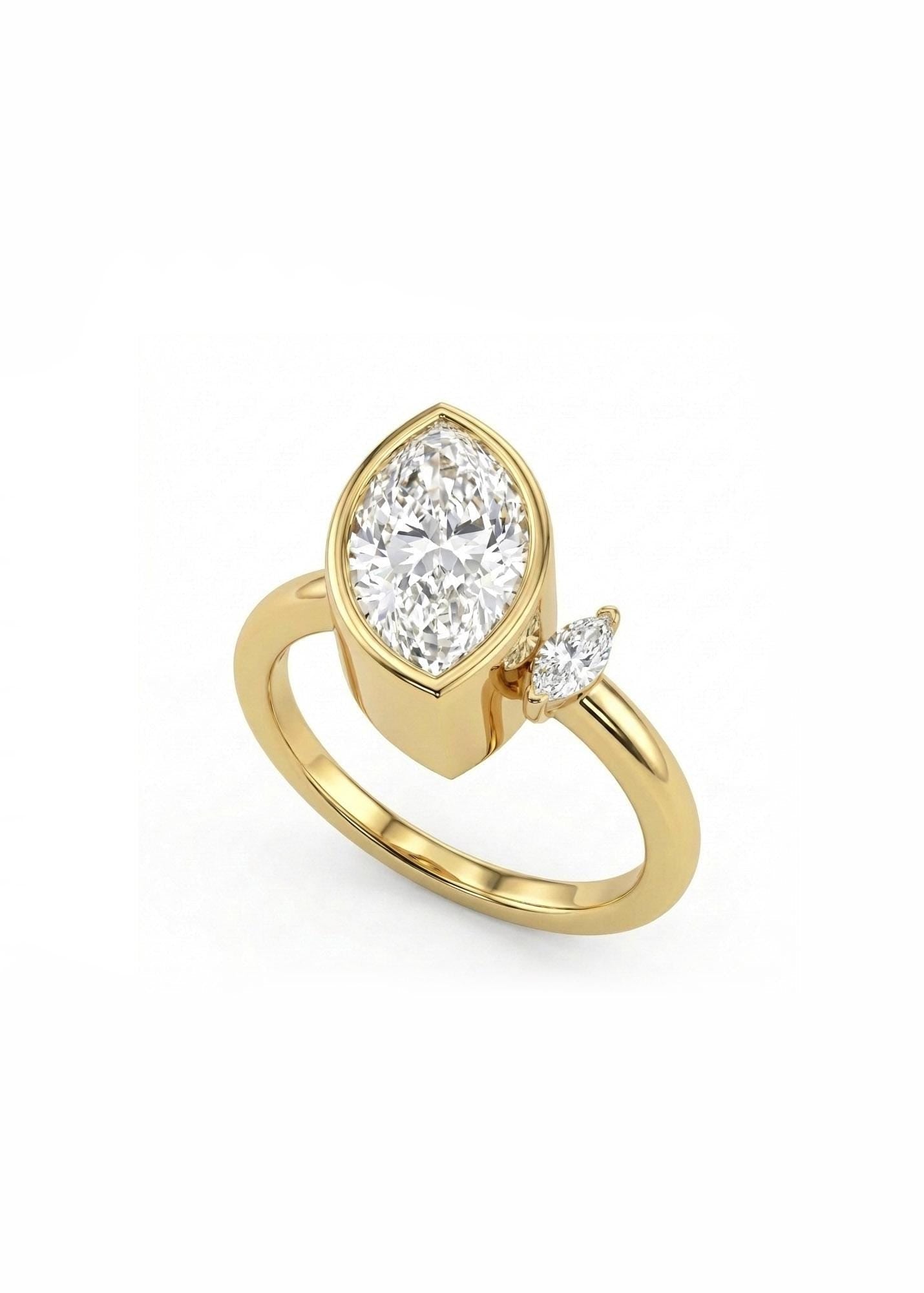 1.2 CT Round Solitaire Moissanite Engagement Ring