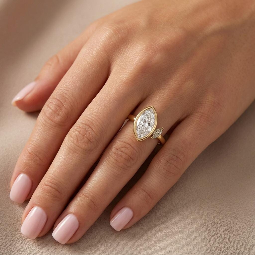 1.2 CT Round Solitaire Moissanite Engagement Ring