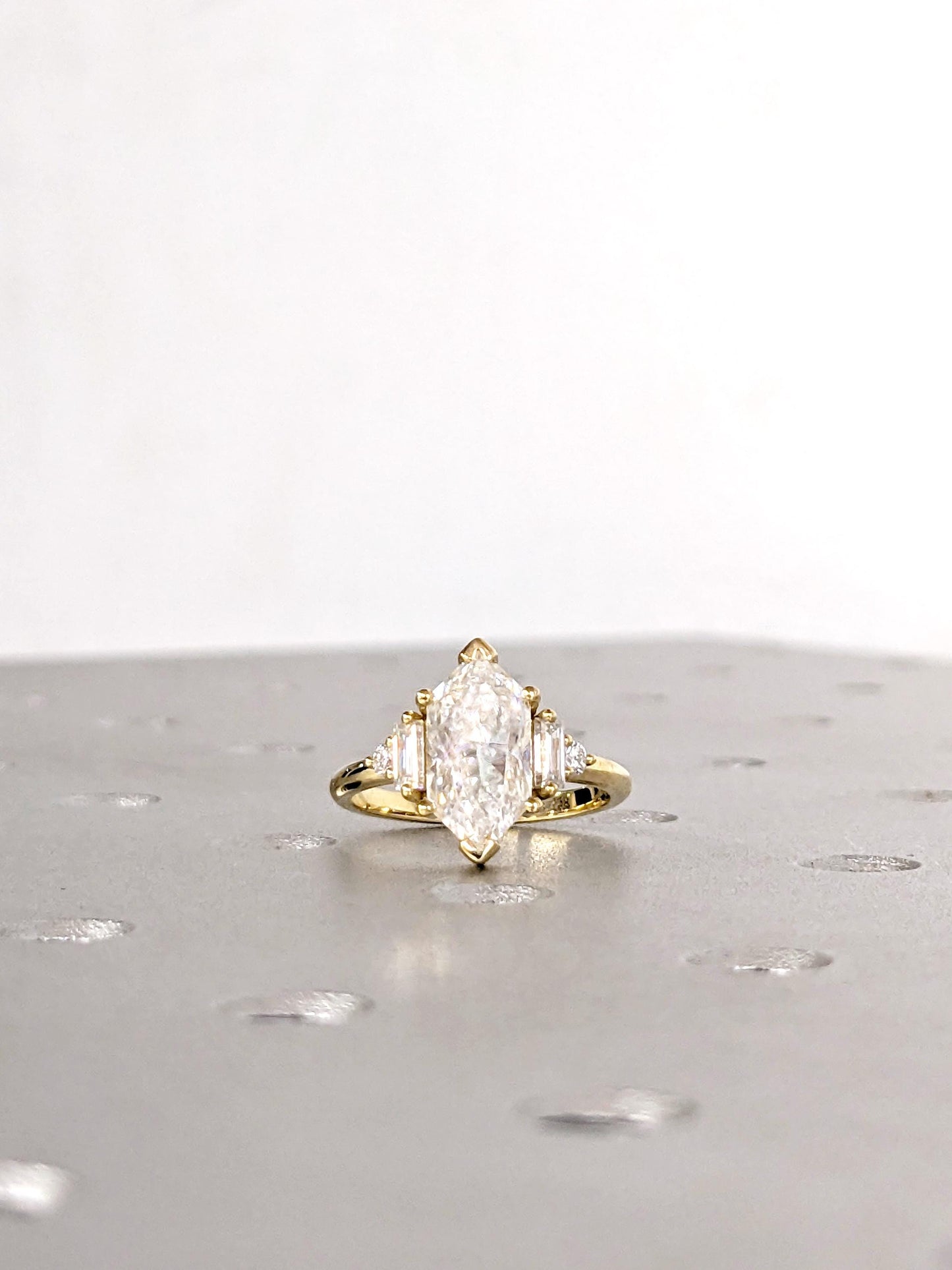 1.2 CT Round Solitaire Moissanite Engagement Ring