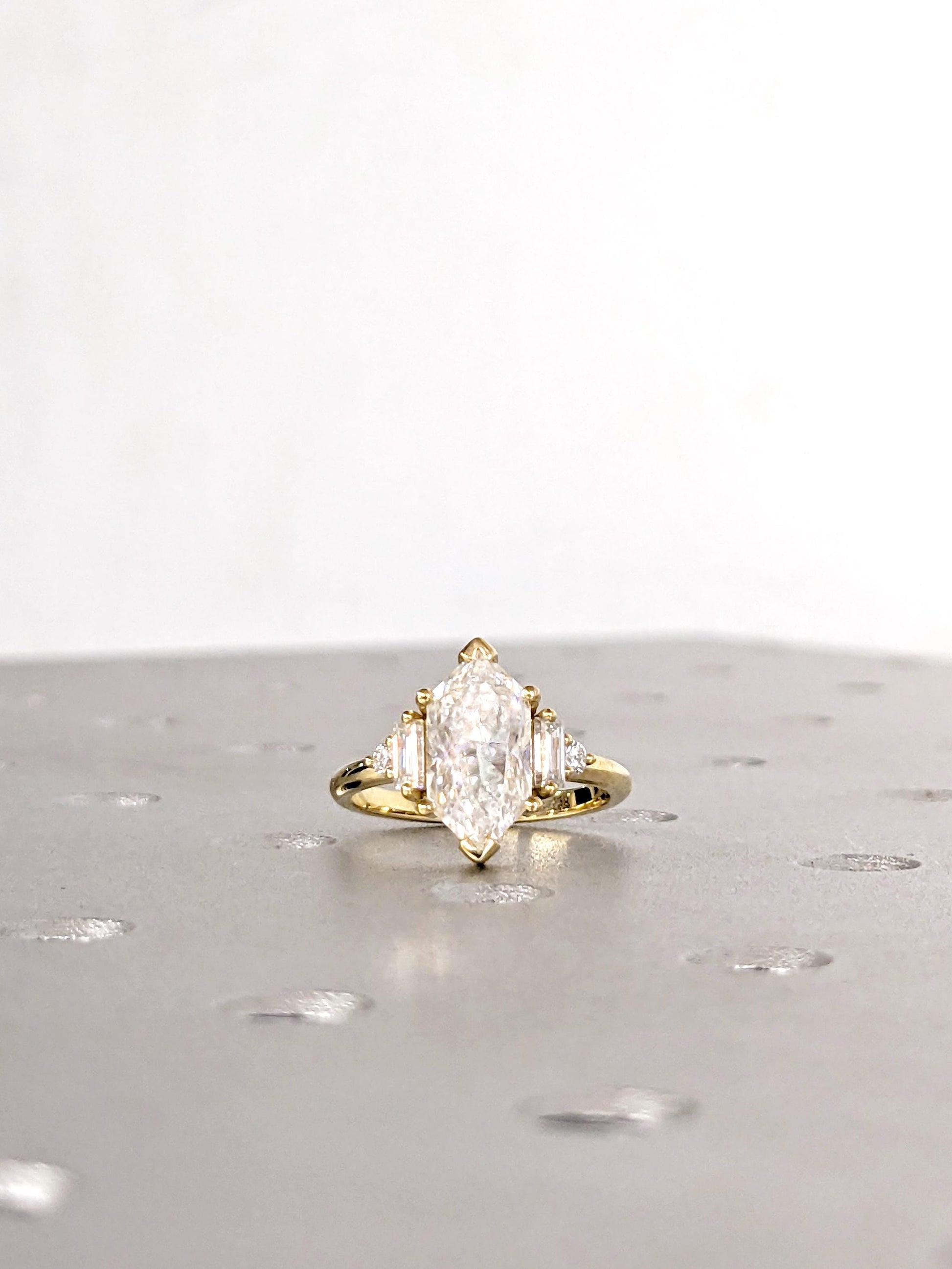 1.2 CT Round Solitaire Moissanite Engagement Ring