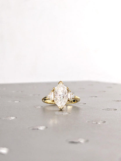 1.2 CT Round Solitaire Moissanite Engagement Ring