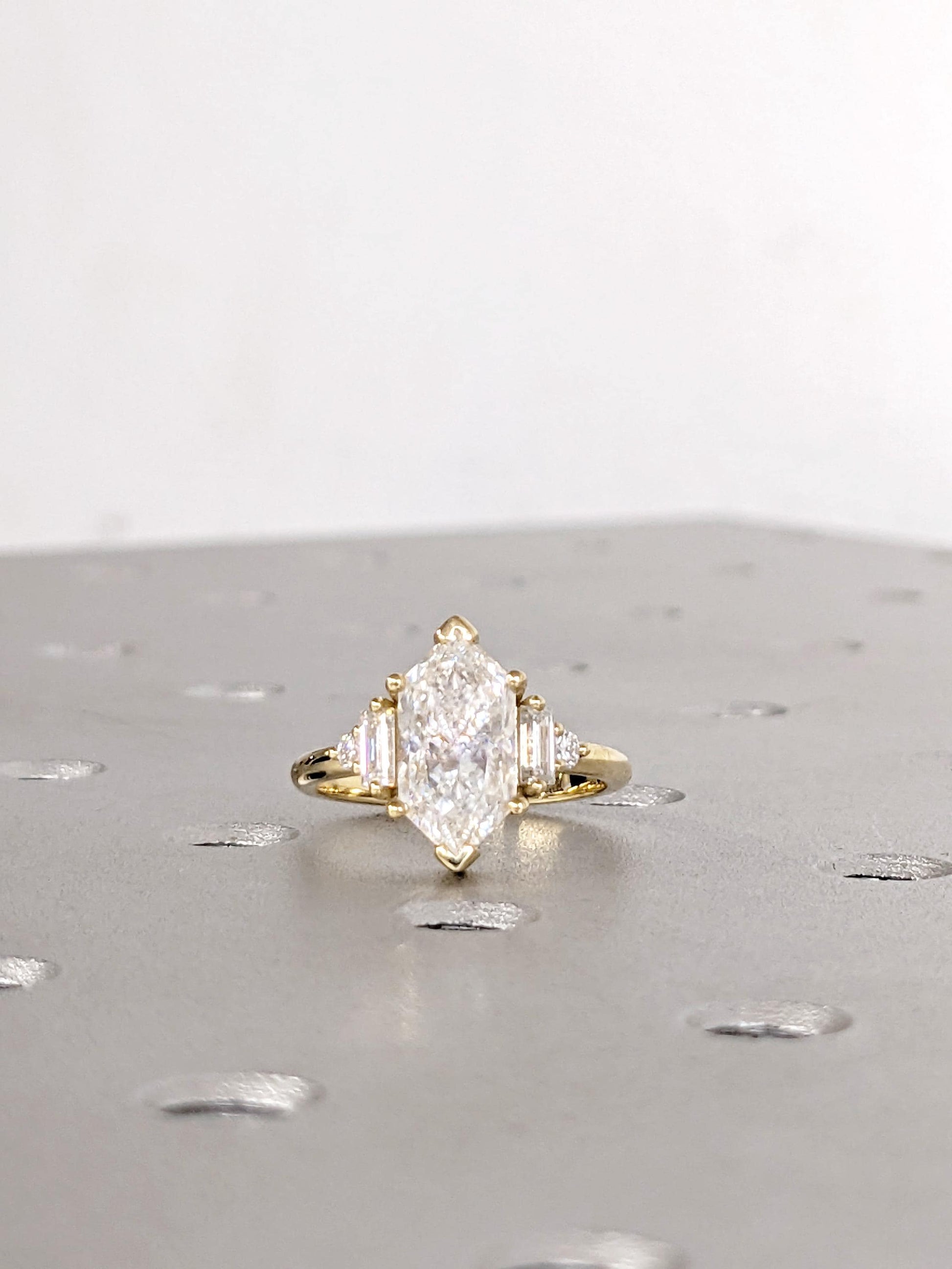 1.2 CT Round Solitaire Moissanite Engagement Ring