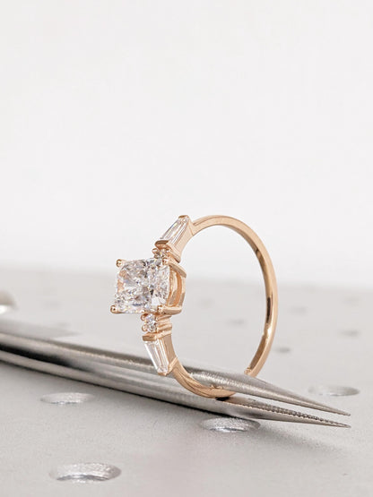 1.2 CT Round Solitaire Moissanite Engagement Ring