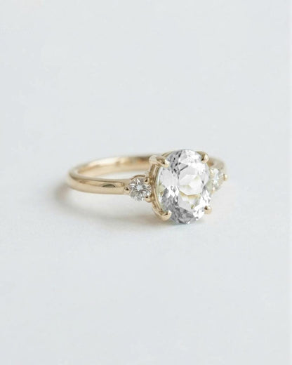 1.2 CT Round Solitaire Moissanite Engagement Ring
