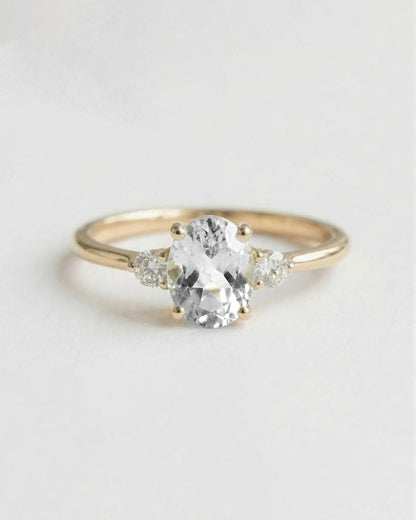 1.2 CT Round Solitaire Moissanite Engagement Ring