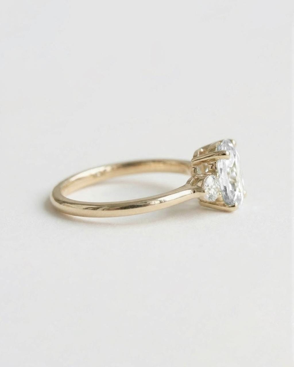 1.2 CT Round Solitaire Moissanite Engagement Ring