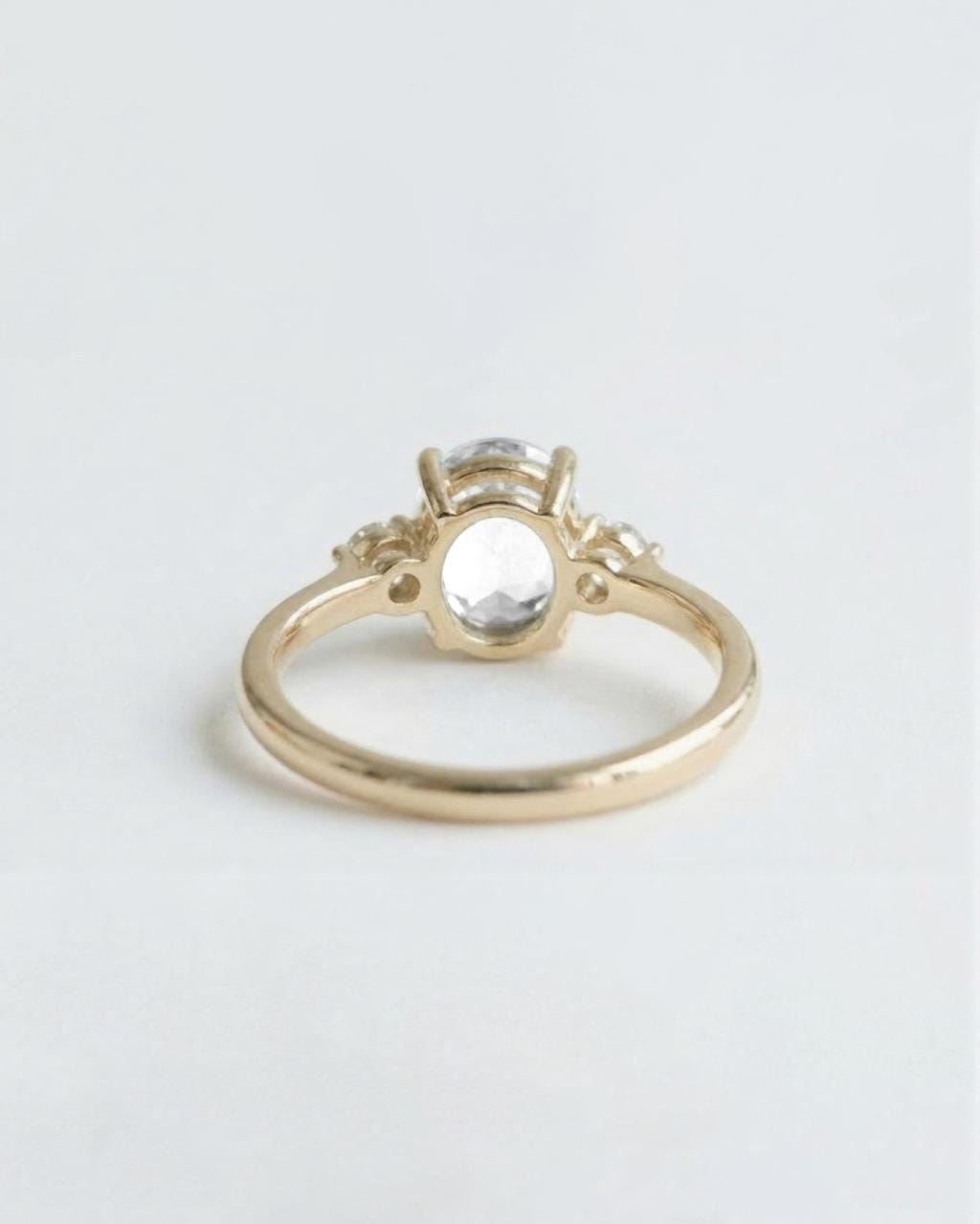 1.2 CT Round Solitaire Moissanite Engagement Ring