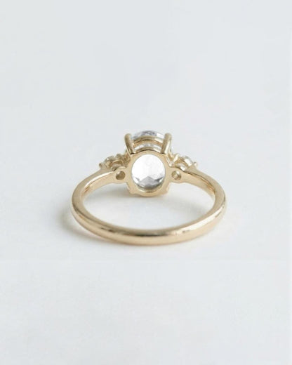 1.2 CT Round Solitaire Moissanite Engagement Ring