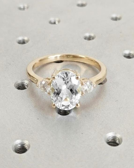 1.2 CT Round Solitaire Moissanite Engagement Ring