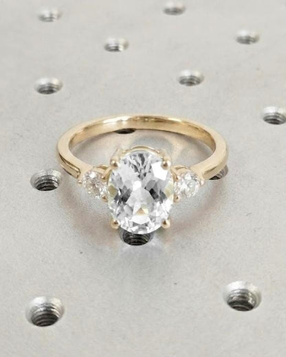 1.2 CT Round Solitaire Moissanite Engagement Ring