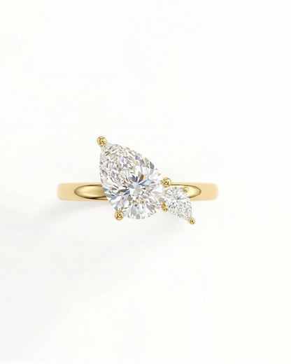 1.2 CT Round Solitaire Moissanite Engagement Ring