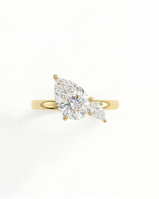 1.2 CT Round Solitaire Moissanite Engagement Ring