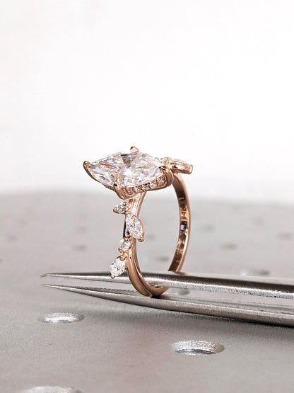 1.2 CT Round Solitaire Moissanite Engagement Ring