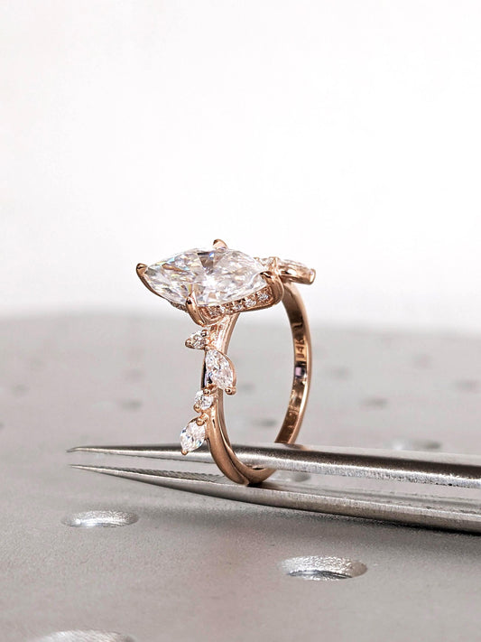 1.2 CT Round Solitaire Moissanite Engagement Ring