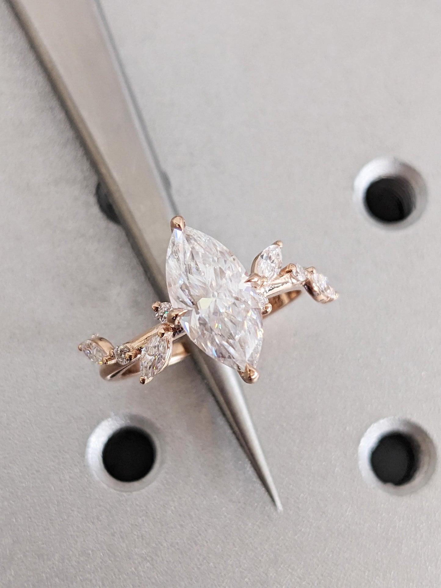 1.2 CT Round Solitaire Moissanite Engagement Ring