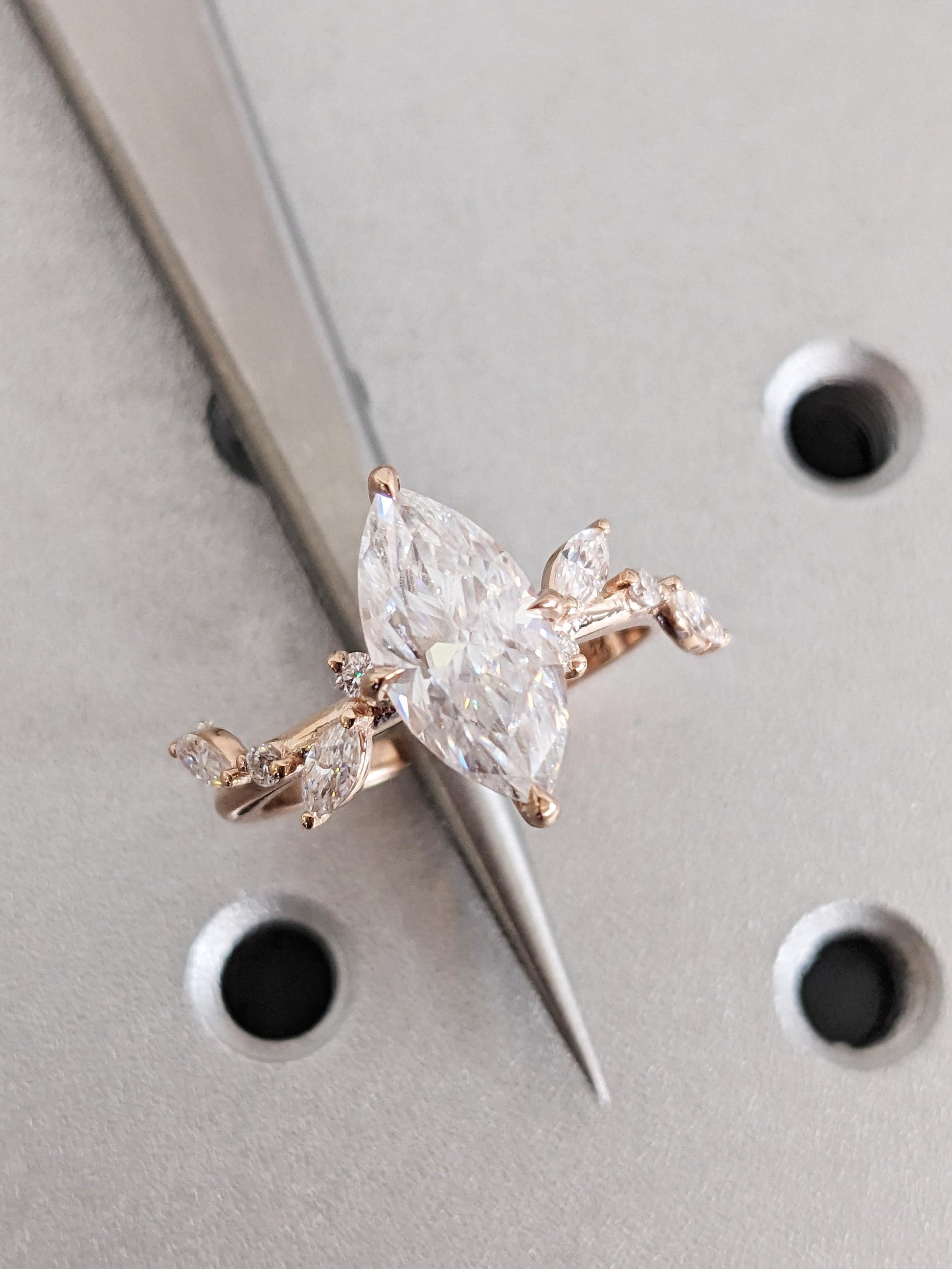 1.2 CT Round Solitaire Moissanite Engagement Ring