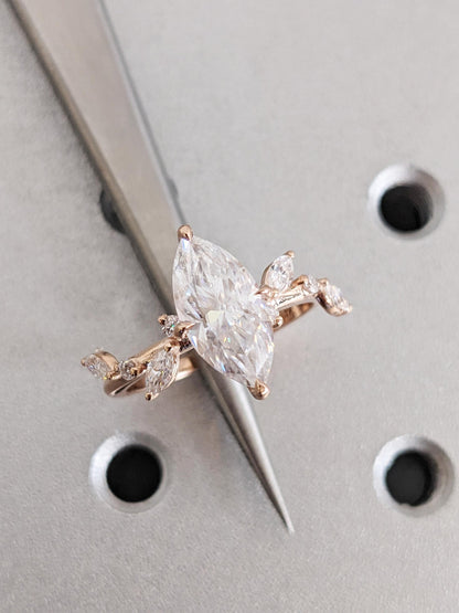 1.2 CT Round Solitaire Moissanite Engagement Ring