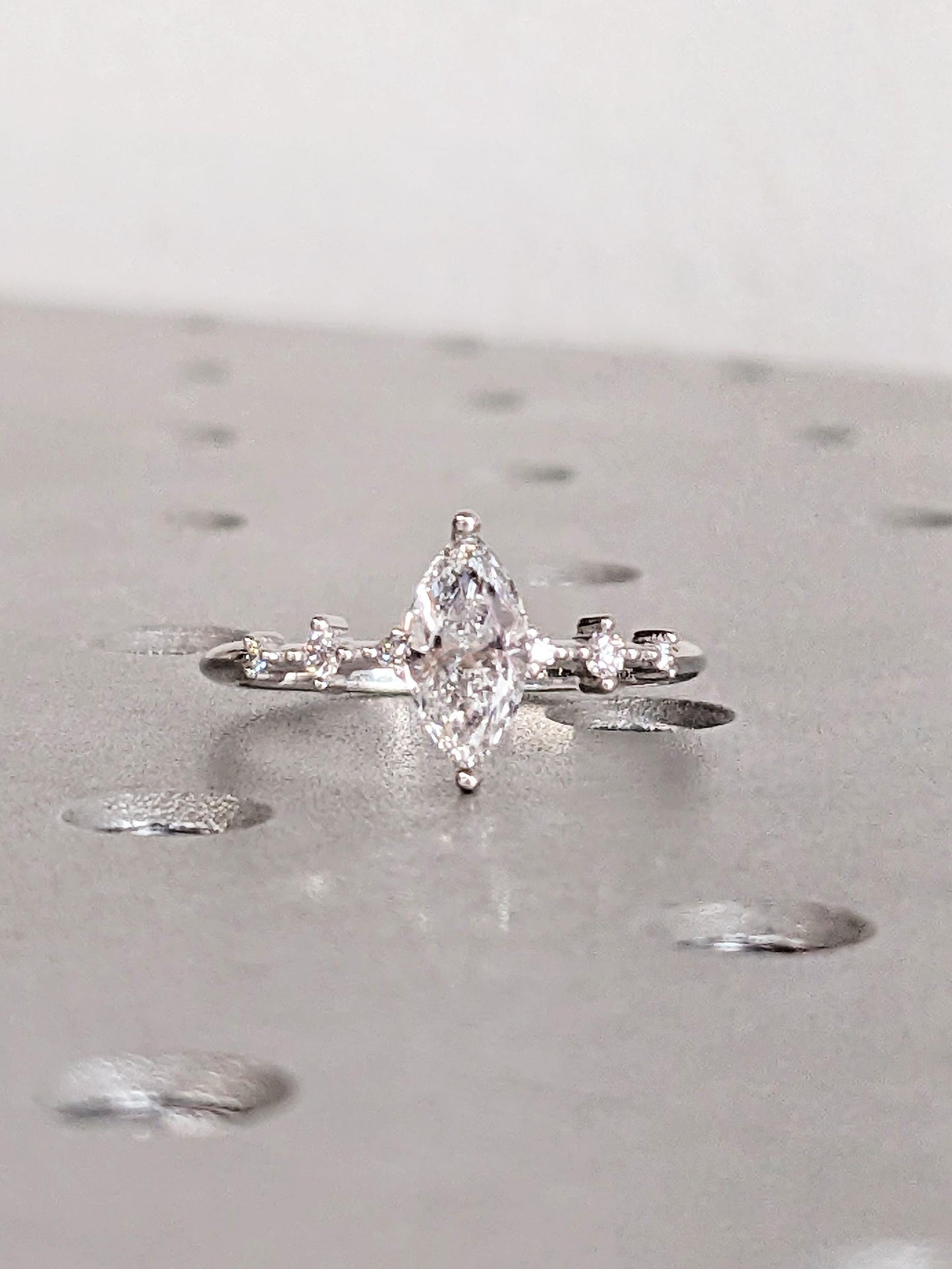 1.2 CT Round Solitaire Moissanite Engagement Ring