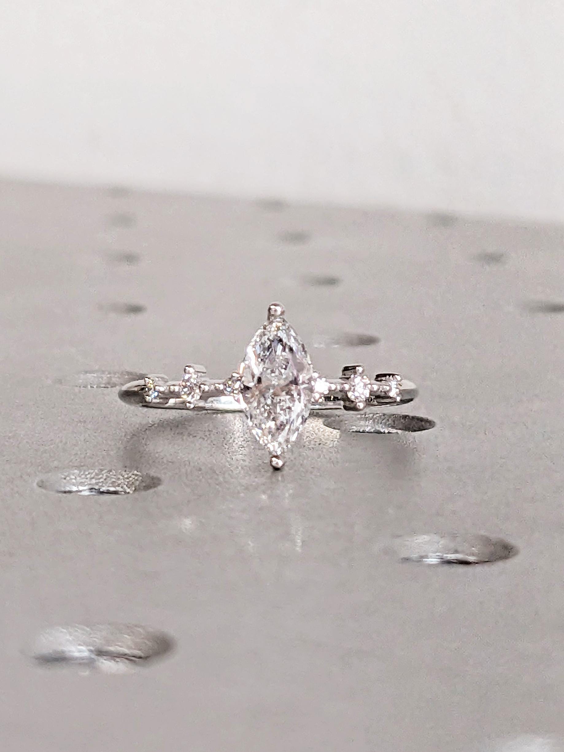 1.2 CT Round Solitaire Moissanite Engagement Ring