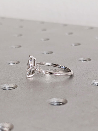 1.2 CT Round Solitaire Moissanite Engagement Ring