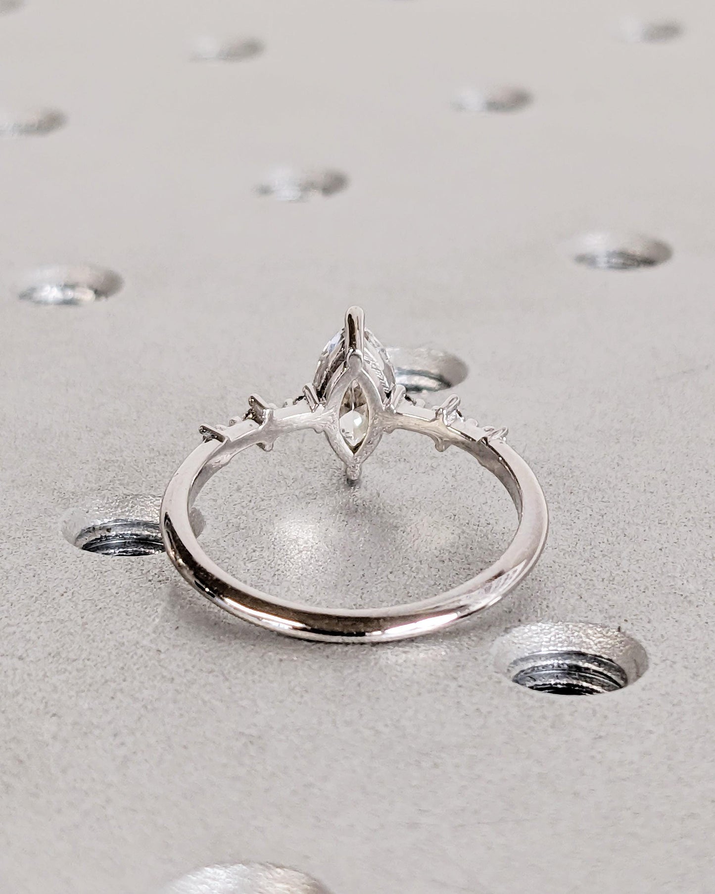 1.2 CT Round Solitaire Moissanite Engagement Ring