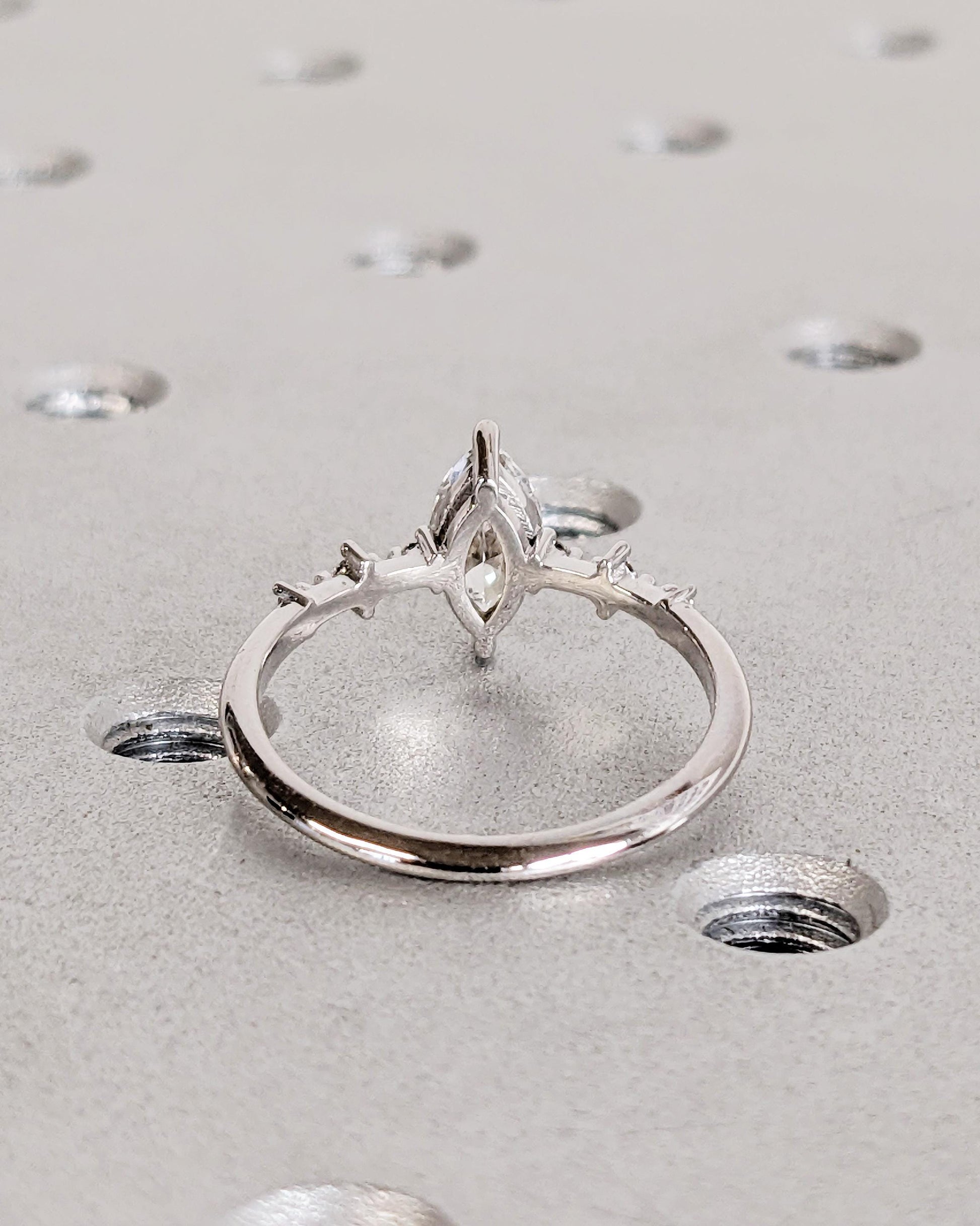 1.2 CT Round Solitaire Moissanite Engagement Ring