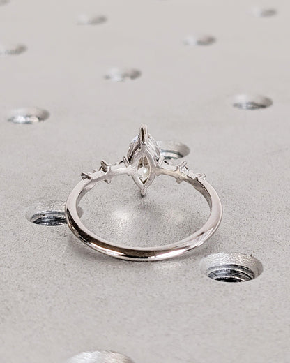 1.2 CT Round Solitaire Moissanite Engagement Ring