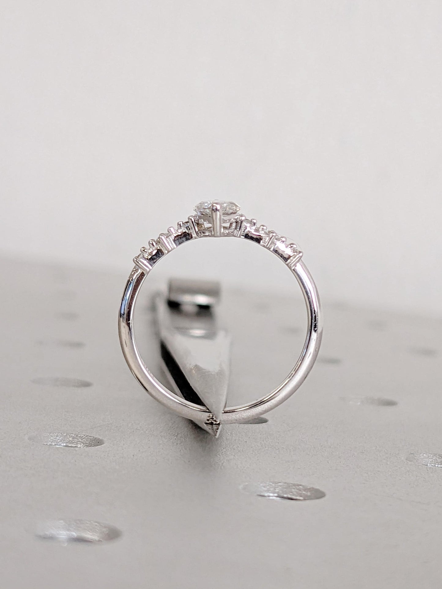 1.2 CT Round Solitaire Moissanite Engagement Ring