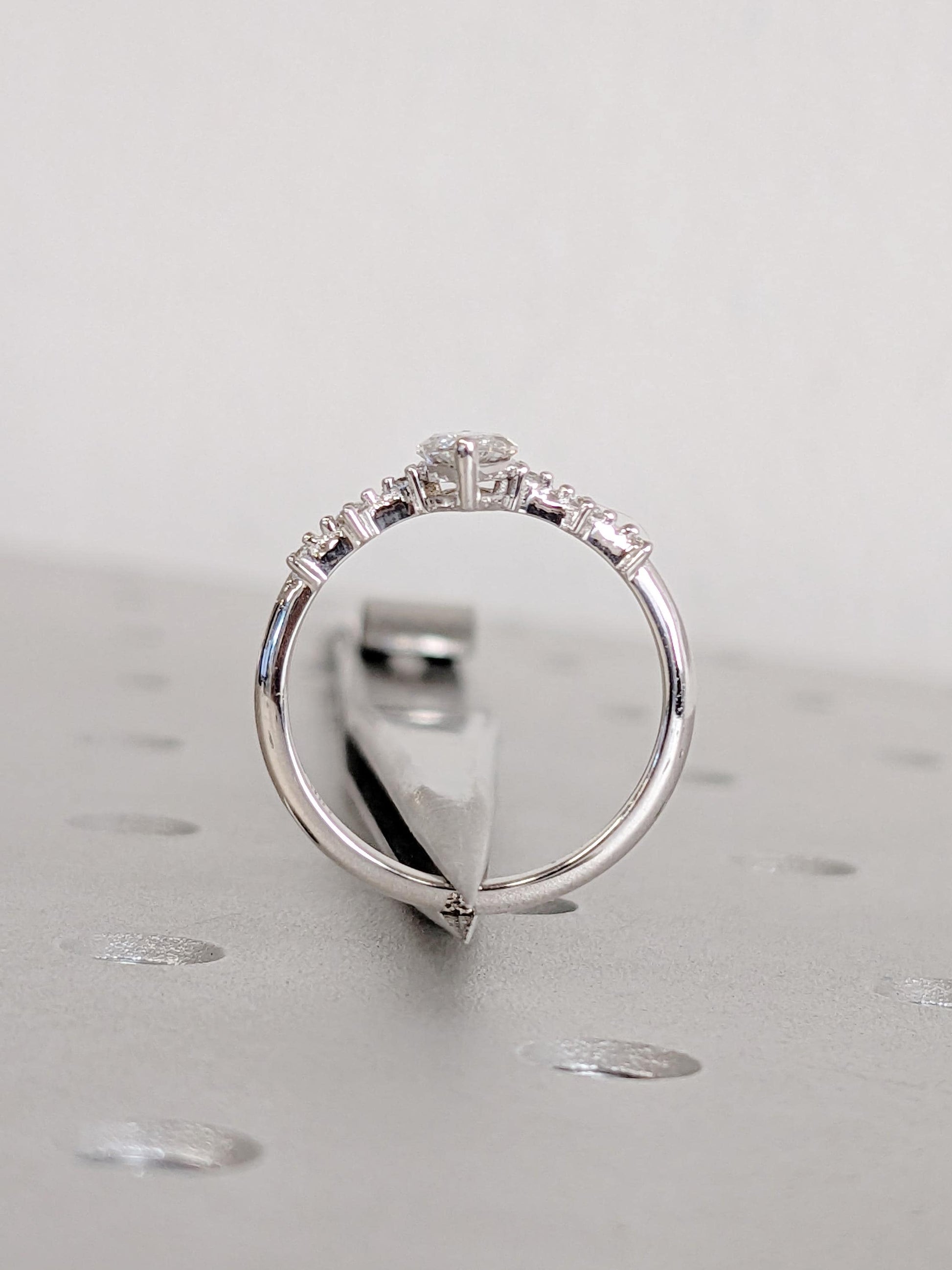 1.2 CT Round Solitaire Moissanite Engagement Ring