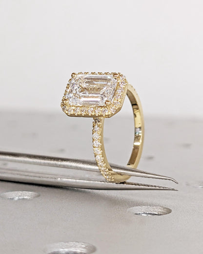 1.2 CT Round Solitaire Moissanite Engagement Ring
