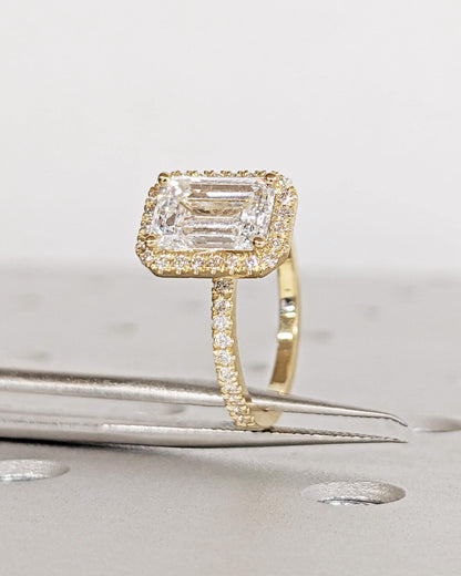 1.2 CT Round Solitaire Moissanite Engagement Ring