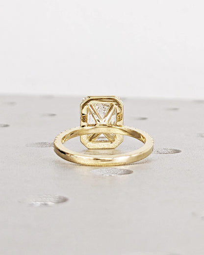 1.2 CT Round Solitaire Moissanite Engagement Ring