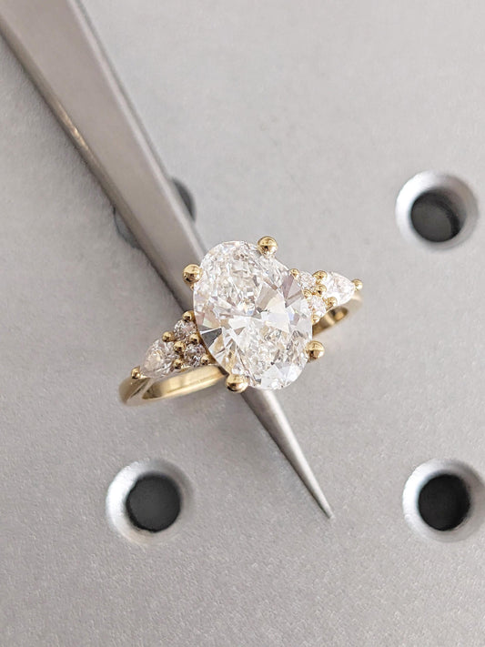 1.2 CT Round Solitaire Moissanite Engagement Ring