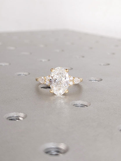 1.2 CT Round Solitaire Moissanite Engagement Ring