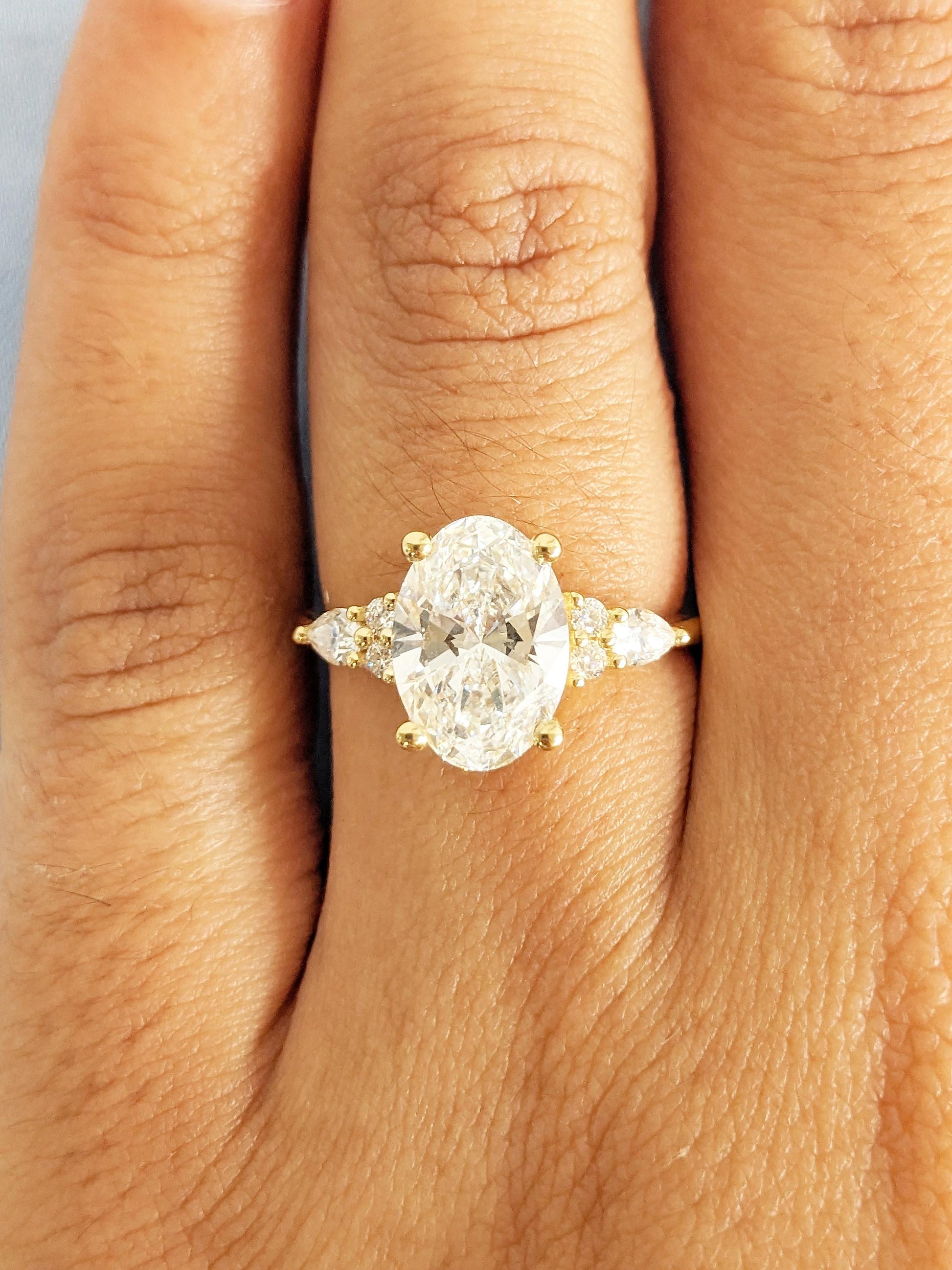 1.2 CT Round Solitaire Moissanite Engagement Ring