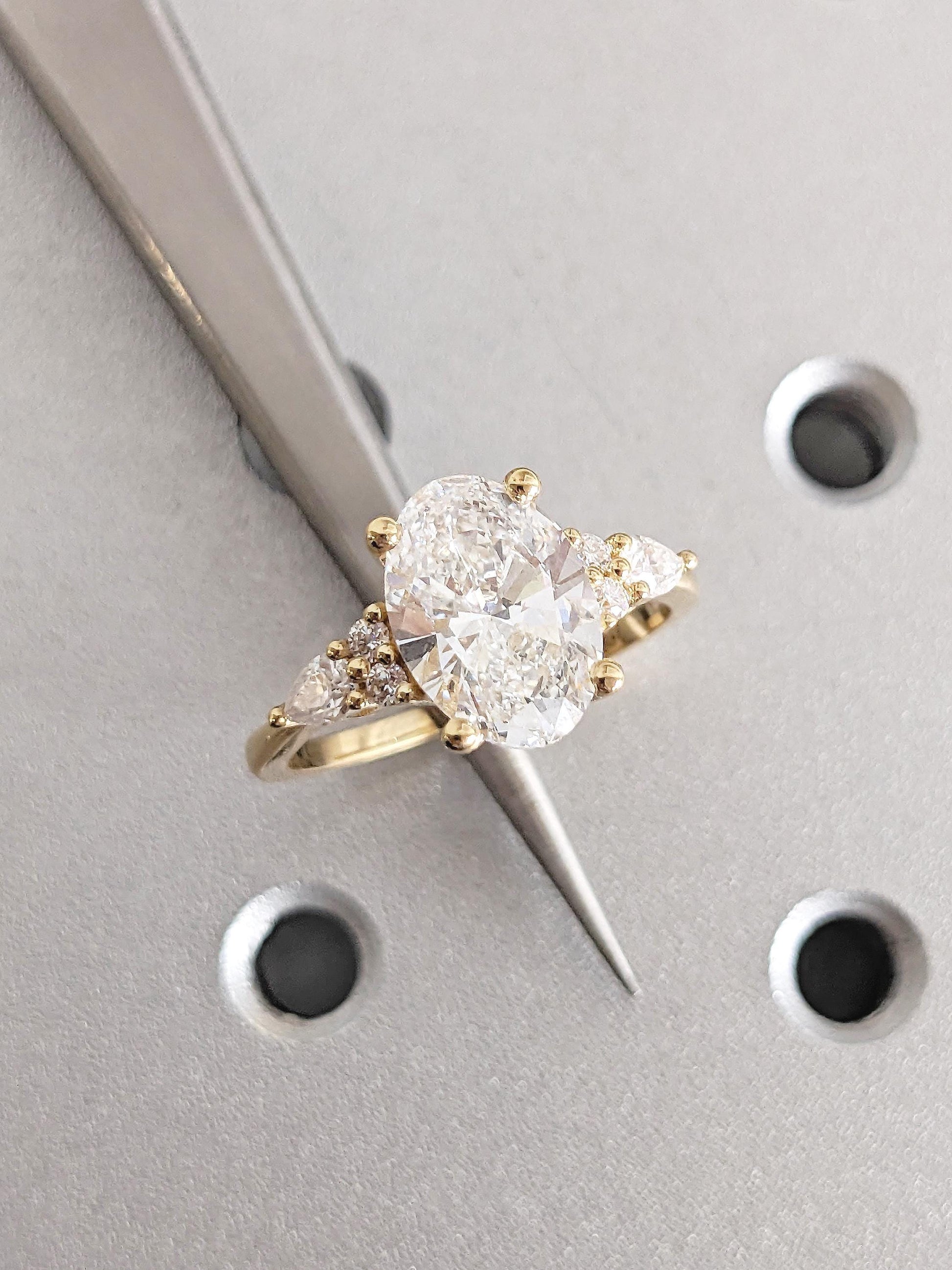 1.2 CT Round Solitaire Moissanite Engagement Ring