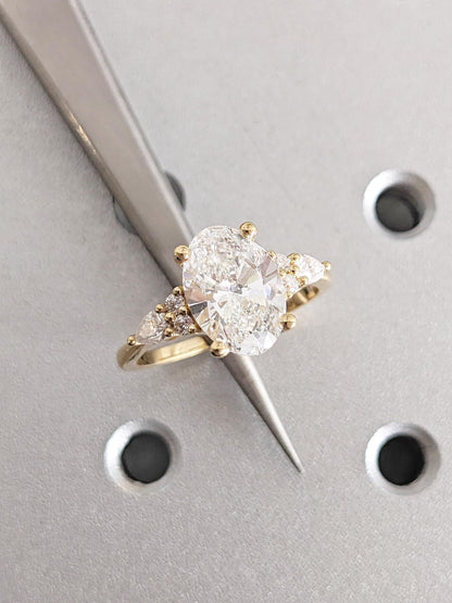 1.2 CT Round Solitaire Moissanite Engagement Ring