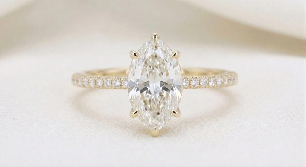 1.2 CT Round Solitaire Moissanite Engagement Ring
