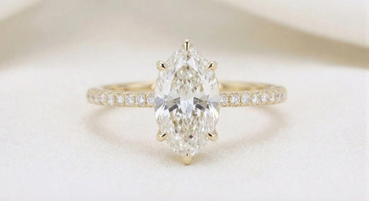 1.2 CT Round Solitaire Moissanite Engagement Ring