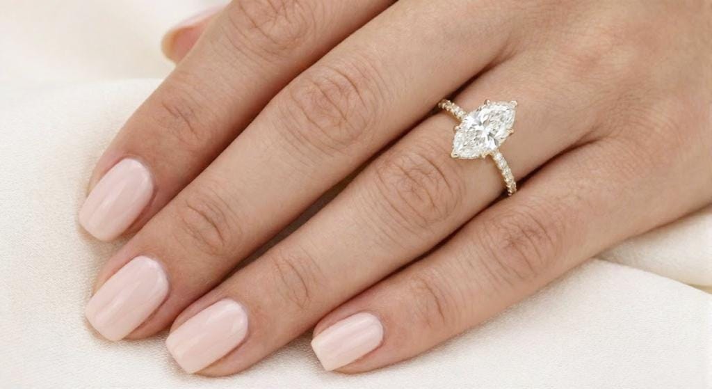 1.2 CT Round Solitaire Moissanite Engagement Ring