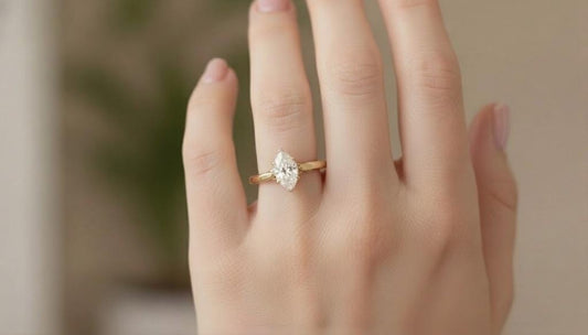 1.2 CT Round Solitaire Moissanite Engagement Ring