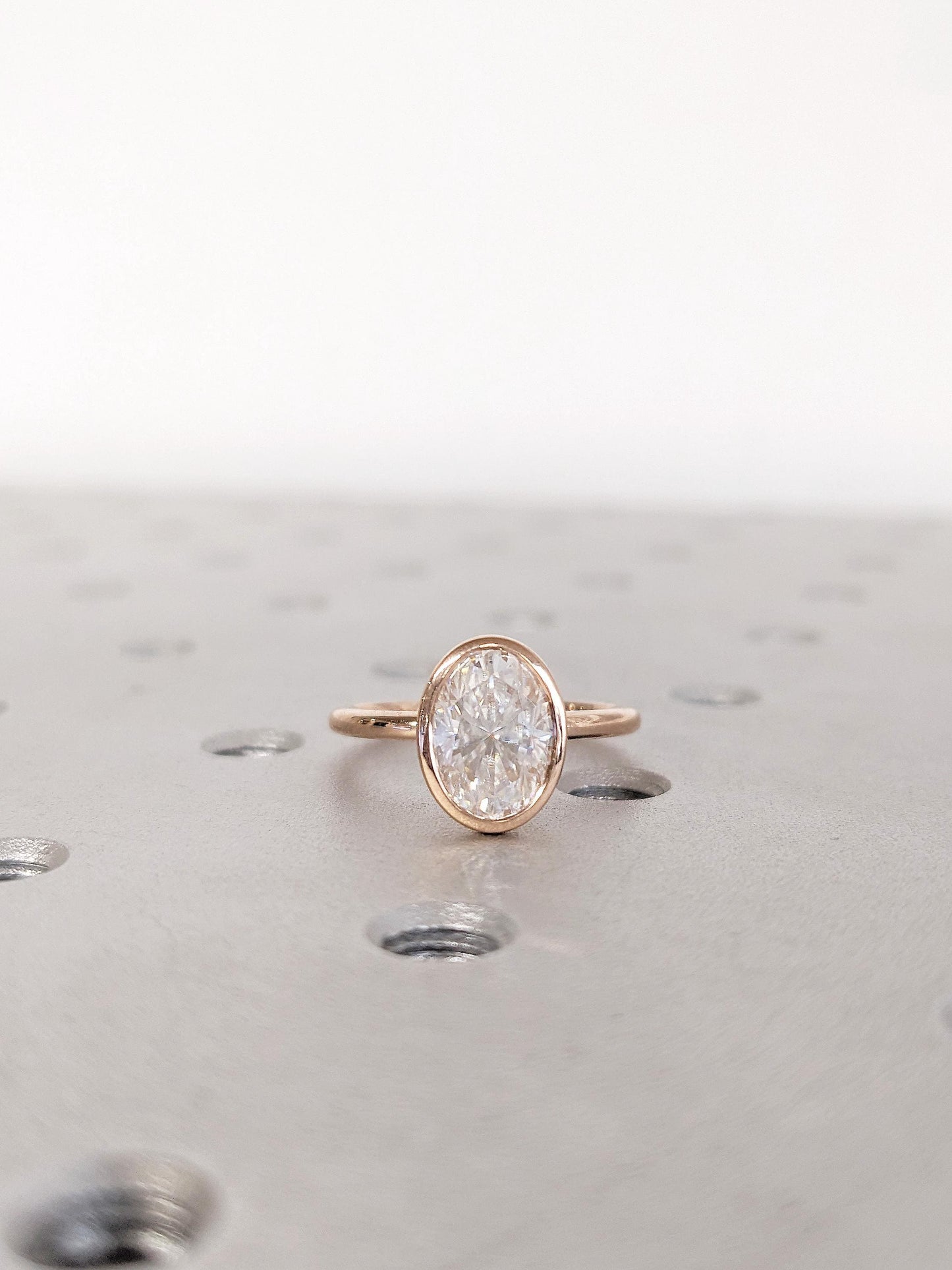 1.2 CT Round Solitaire Moissanite Engagement Ring