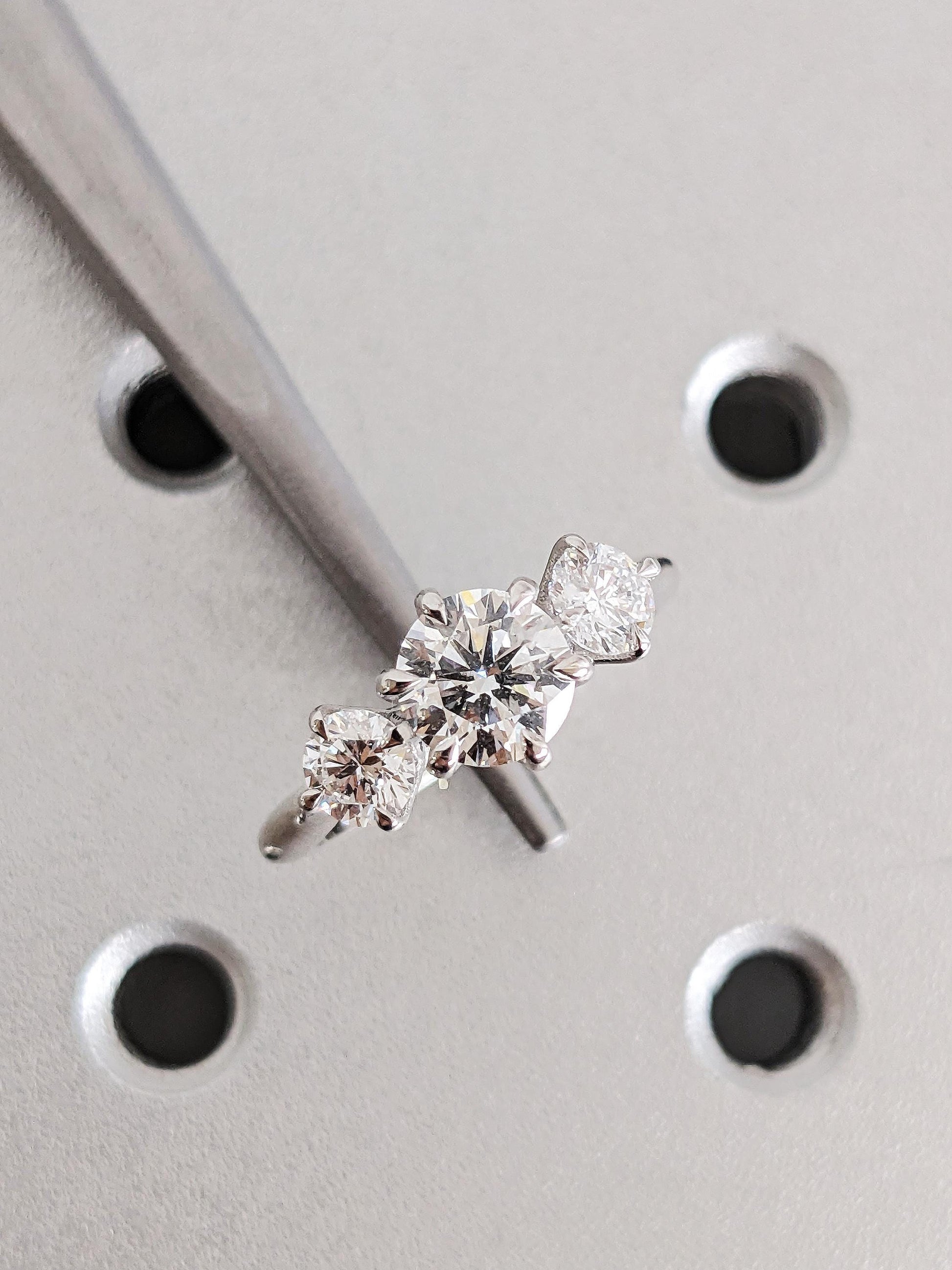 1.2 CT Round Solitaire Moissanite Engagement Ring