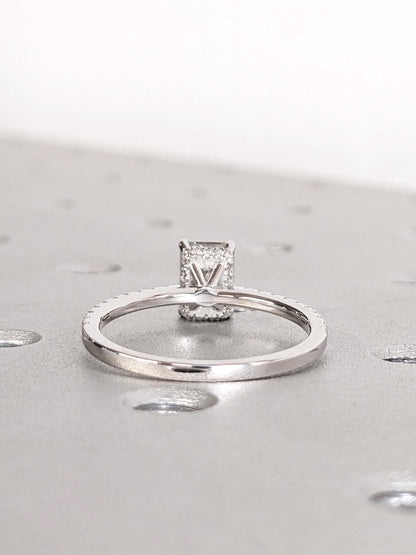 1.2 CT Round Solitaire Moissanite Engagement Ring