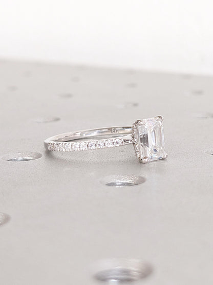 1.2 CT Round Solitaire Moissanite Engagement Ring