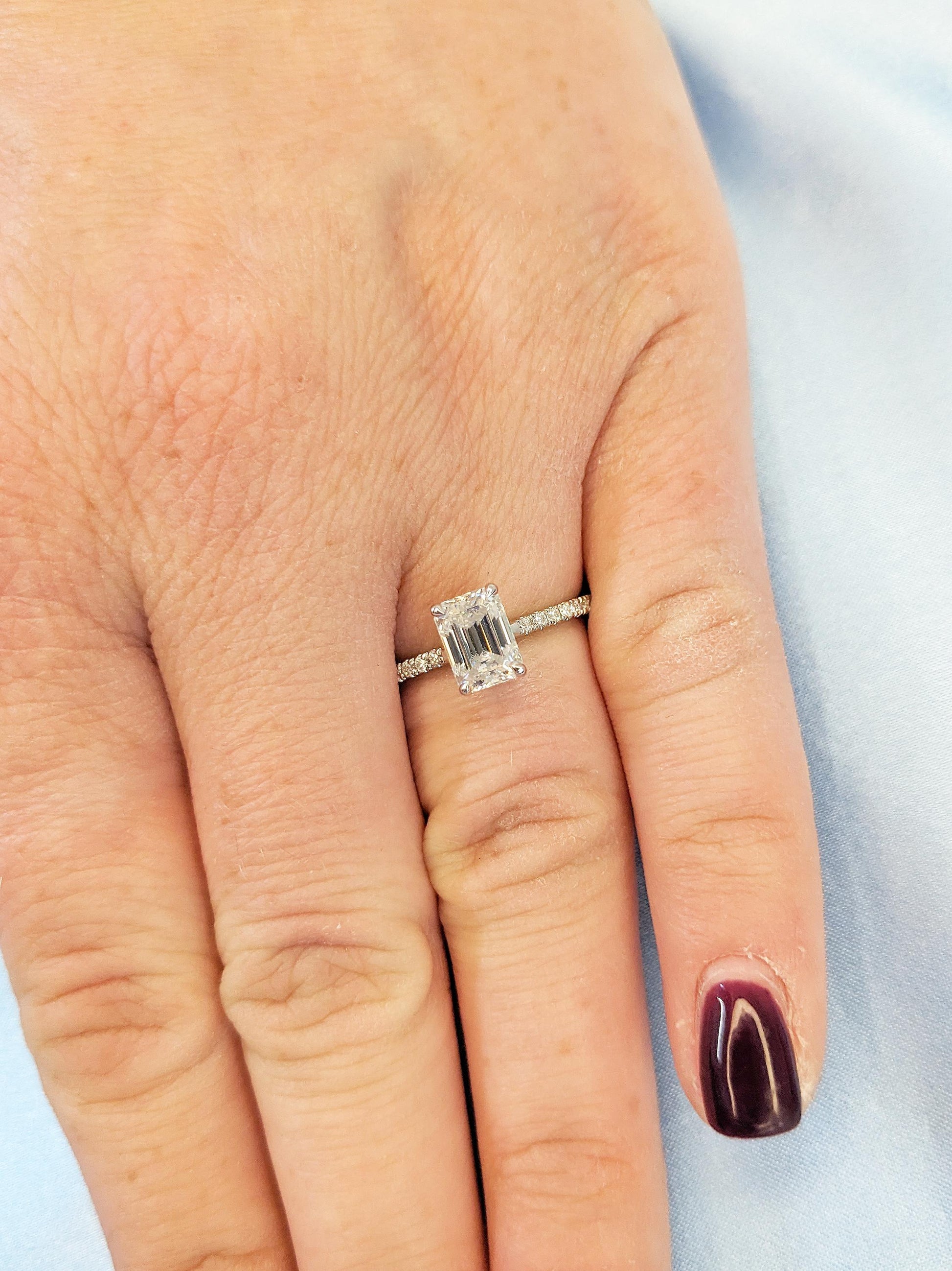 1.2 CT Round Solitaire Moissanite Engagement Ring