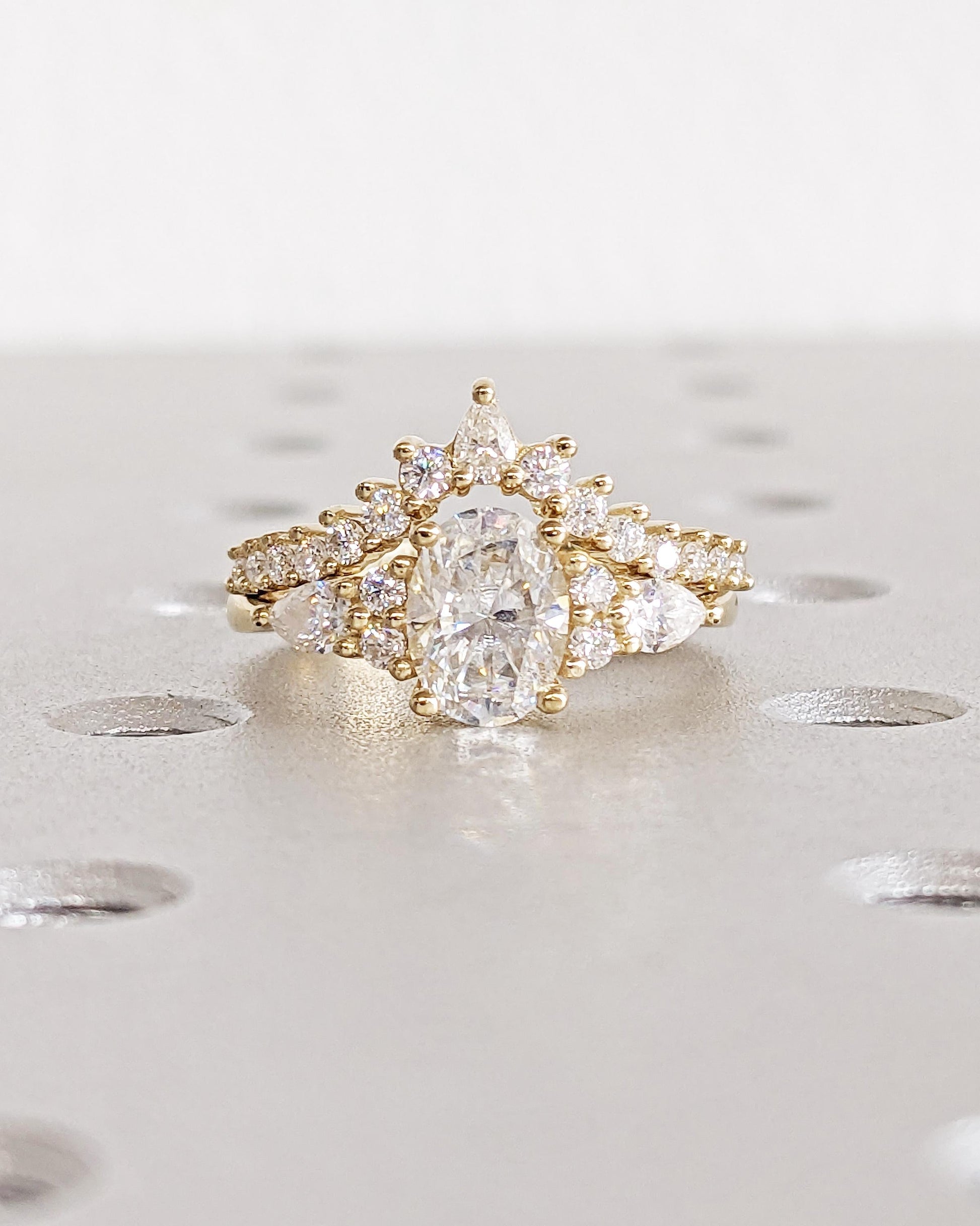 1.2 CT Round Solitaire Moissanite Engagement Ring