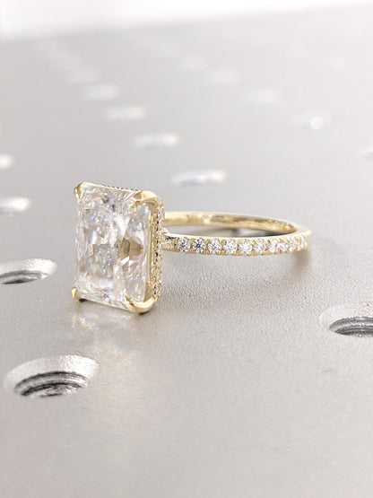 1.2 CT Round Solitaire Moissanite Engagement Ring