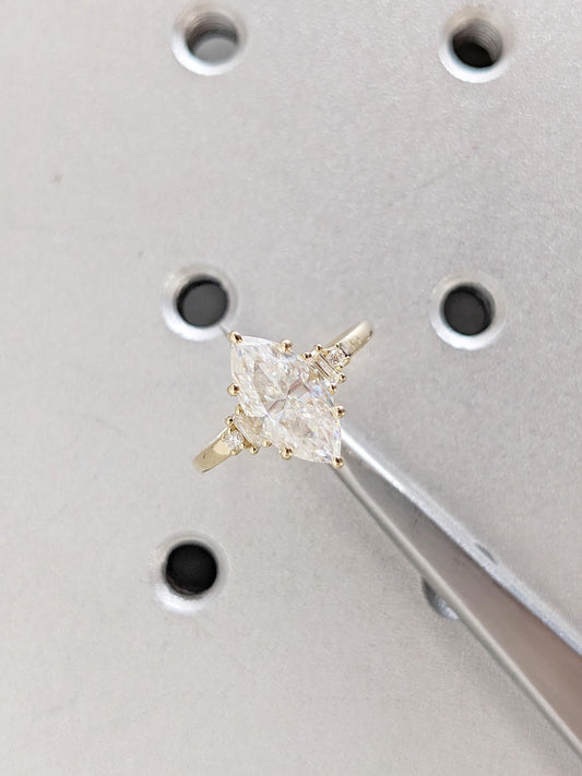 1.2 CT Round Solitaire Moissanite Engagement Ring