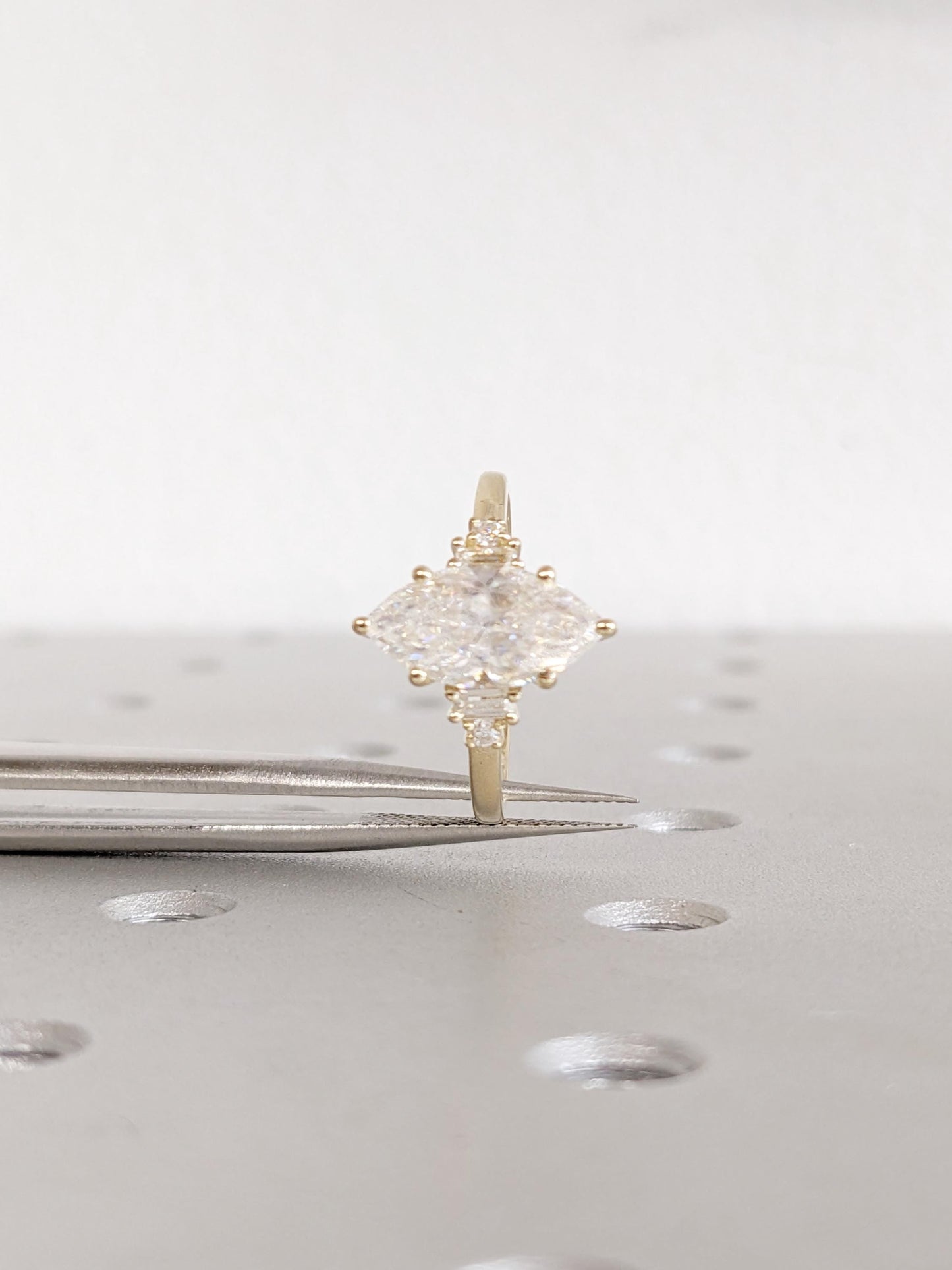 1.2 CT Round Solitaire Moissanite Engagement Ring